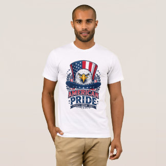 Amerikansk stolthet Skallig örn Farbror Sam-hatt P T Shirt