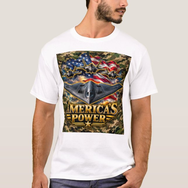 Amerikansk stolthet  t shirt (Framsida)