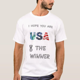 Amerikansk-stolthet-världsmästare-USA-flagga-Atlet T Shirt