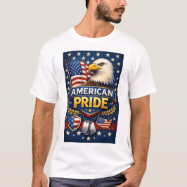 Amerikansk stolthet – Vitörn & USA-flagga Patrioti T Shirt
