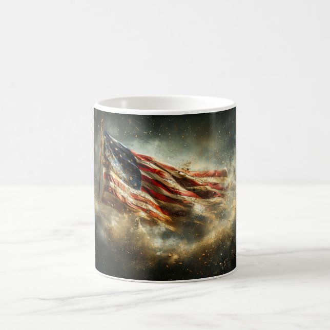 Amerikansk stridsflagga kaffemugg (Center)