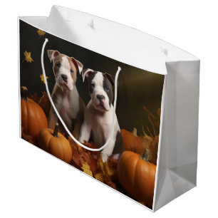 Amerikansk Stviddshire Puppy Autumn Delight