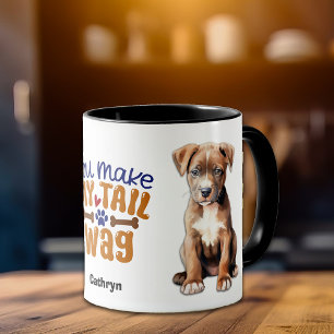 Amerikansk Stviddshire Puppy du gör mitt Svan Wag Mugg