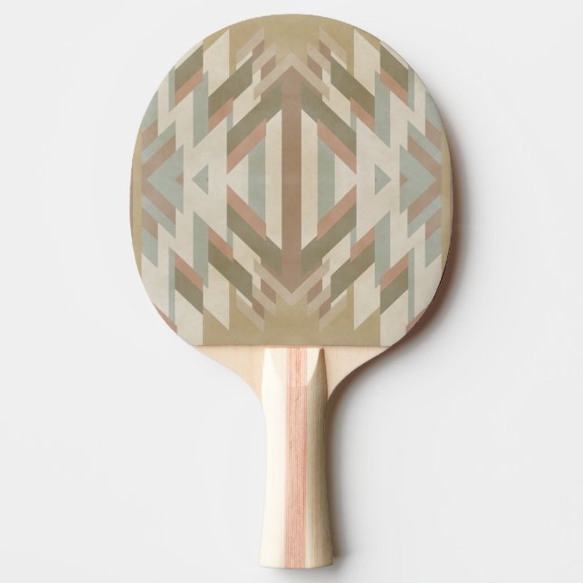 Amerikansk sydväst desertfärger inspirerad konstve pingisracket (Framsidan)