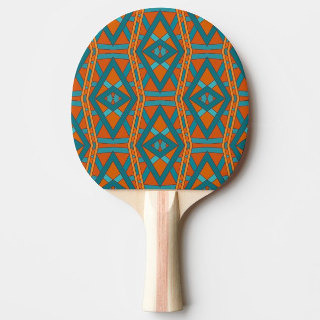 Amerikansk sydvästlig stil mönster och färger kons pingisracket (Framsidan)