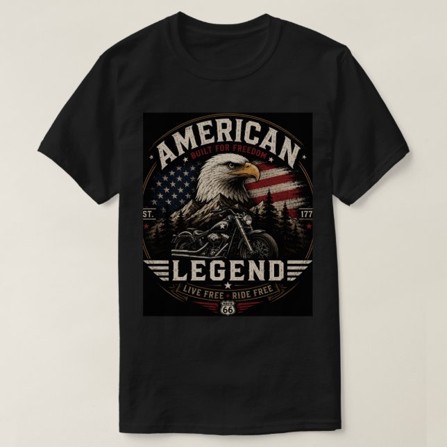 Amerikansk t-shirt  (Design framsida)