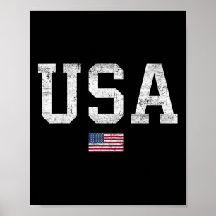 Amerikansk T-shirt Kvinnor Män Barn Patriotisk Ame Poster
