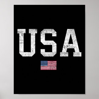Amerikansk T-shirt Kvinnor Män Barn Patriotisk Ame Poster