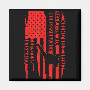 Amerikansk Taekwondo USA kampsport Artist Team Magnet