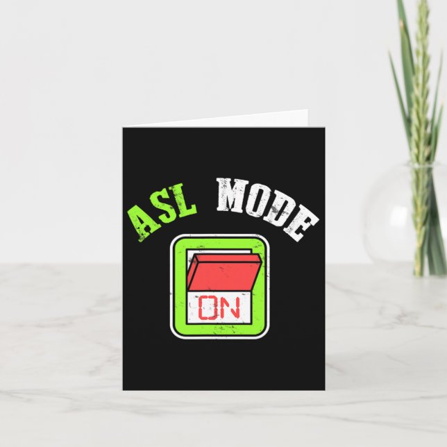 Amerikansk teckenspråksanalys - Dövets medvetenhet Kort (Framsida)