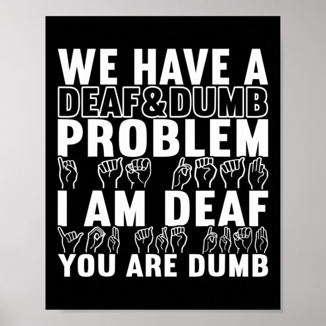 Amerikansk teckenspråksmedvetenhet om Döv 20 Poster (Framsidan)
