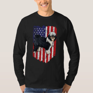 Amerikansk tibetansk terrier 4 juli USA T Shirt