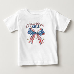 Amerikansk Tjejig T Shirt