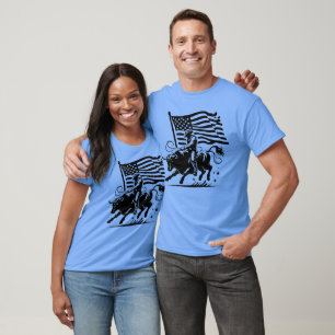 Amerikansk tjurryttar rodeo t shirt