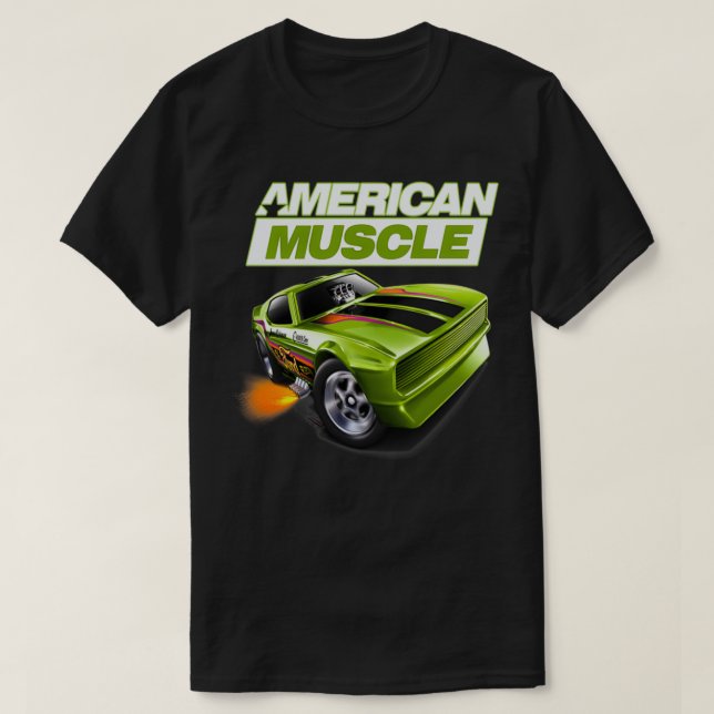 Amerikansk Toppen Sport Toppen Car Gasser Tävling  T Shirt (Design framsida)