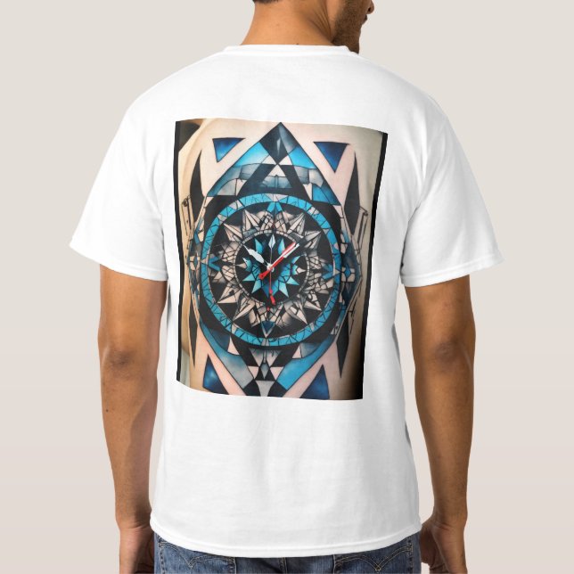 Amerikansk traditionell tatueringsdesign t shirt (Baksida)