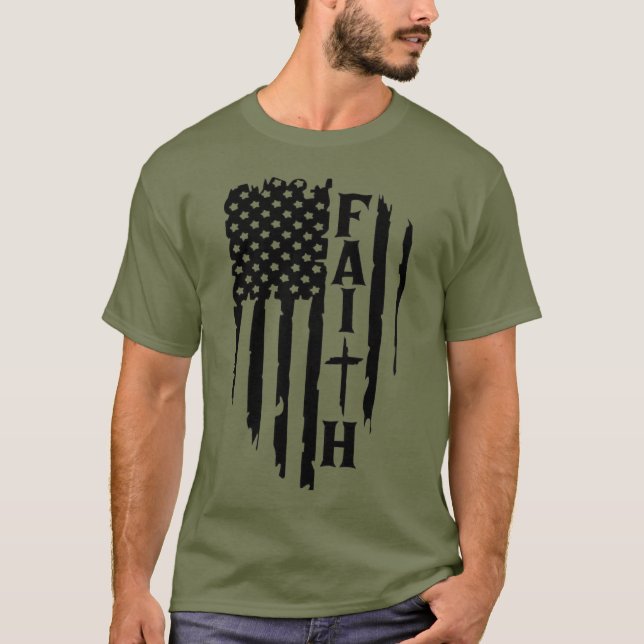 Amerikansk tro t shirt (Framsida)