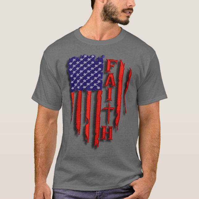 Amerikansk tro t shirt (Framsida)