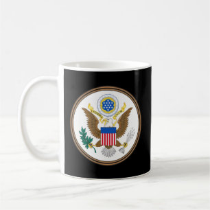 Amerikansk Underbar säl E Pluribus Unum United Sta Kaffemugg