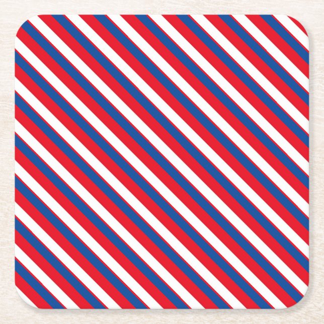 Amerikansk Underlägg Papper Kvadrat (Framsidan)