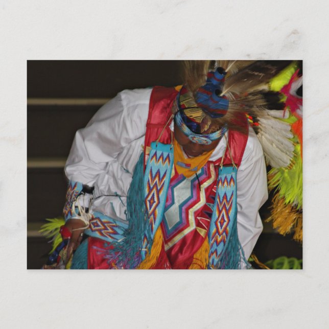 Amerikansk urinvånare vykort (Framsida)