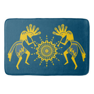 Amerikansk ursprungskultur - Sol Dancing Kokopelli Badrumsmatta