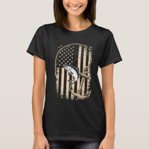 Amerikansk USA Fiskelock T Shirt