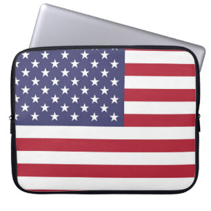 Amerikansk USA Flagga Datorfodral
