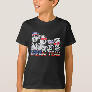 Amerikansk Usa Flagga Dröm Team Roligt Patriotiskt T Shirt