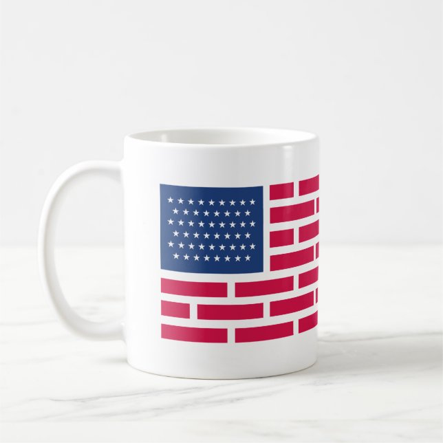 Amerikansk USA-flagga Kaffemugg (Vänster)