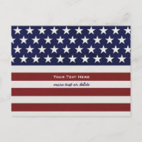 Amerikansk USA Flagga Patriotisk 4:e Juli Anpassad