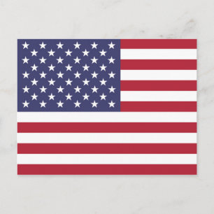Amerikansk USA-flagga postkort Vykort