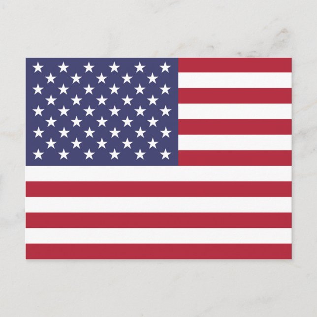 Amerikansk USA-flagga postkort Vykort (Framsida)
