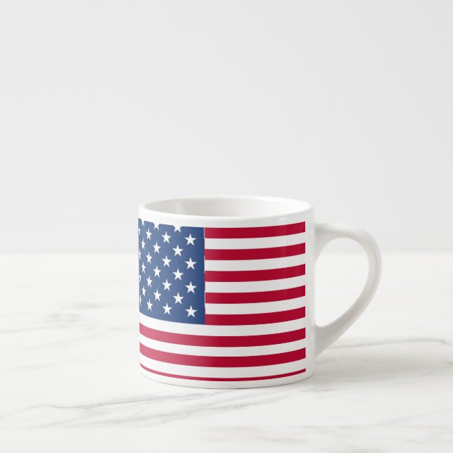 Amerikansk USA Flagga Stolthet Design Espressomugg (Höger)