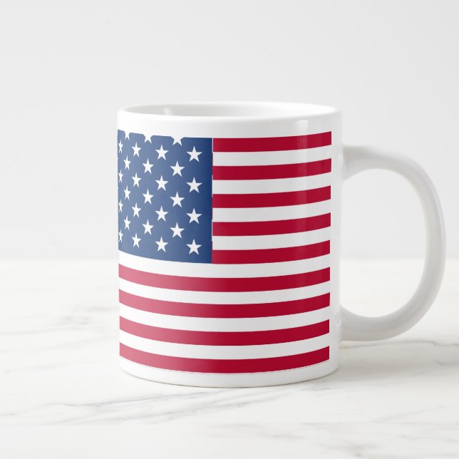 Amerikansk USA Flagga Stolthet Design Jumbo Mugg (Höger)