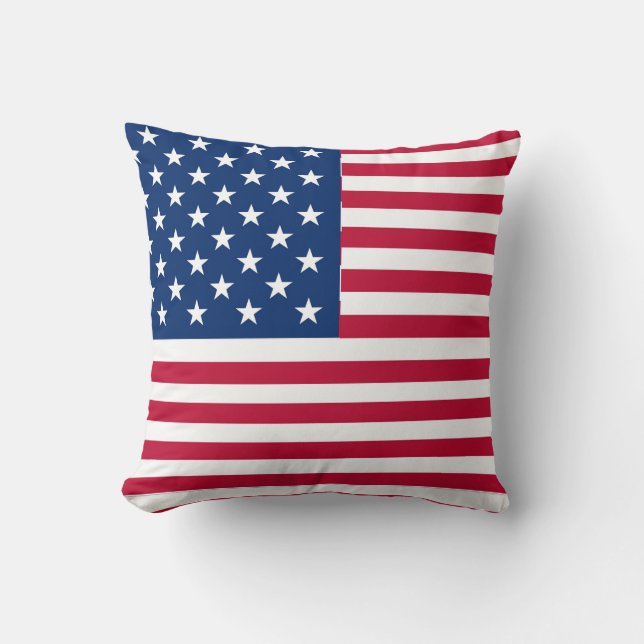 Amerikansk USA Flagga Stolthet Design Kudde (Framsida)