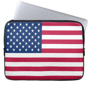 Amerikansk USA Flagga Stolthet Design Laptop Fodral