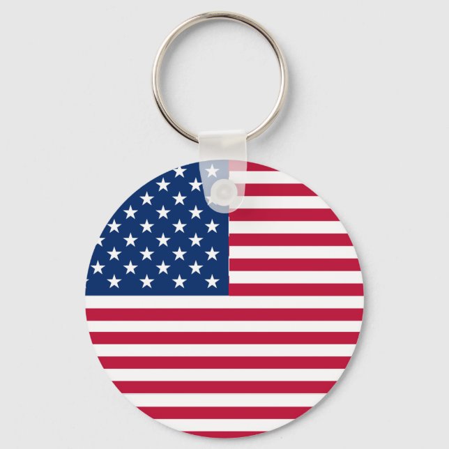 Amerikansk USA Flagga Stolthet Design Nyckelring (Framsida)