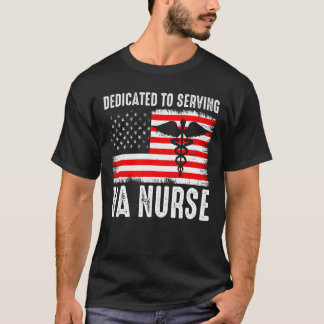 Amerikansk VA-sjuksköterska hårt arbete känner sto T Shirt