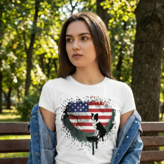 Amerikansk vakthund - Border collie Lång Ärmad Tröja