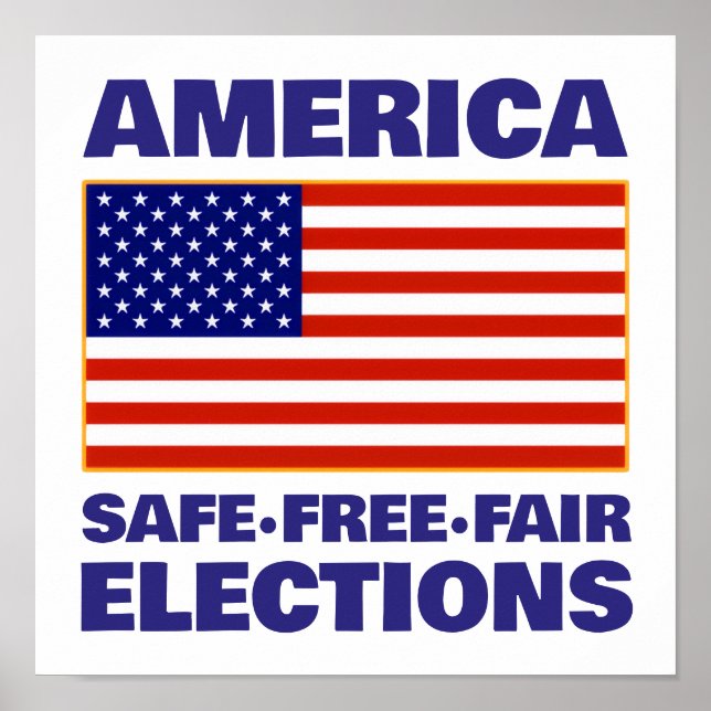 Amerikansk valaffisch poster (Framsidan)