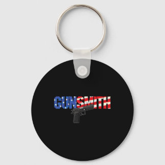 Amerikansk vapensmed Patriot Usa Flagga Retro Stil Nyckelring