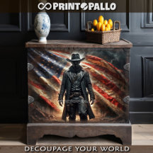 Amerikansk västerländsk fredlös cowboyhjälte med f