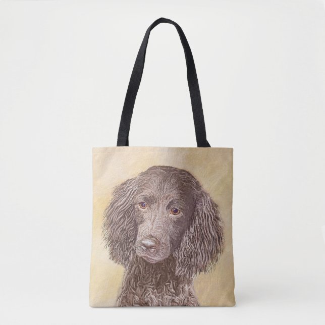 Amerikansk Vatten Spaniel Målning - Original Hund  Tygkasse (Framsida)