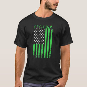 Amerikansk Vegan Fjärde Juli Familj Matchande T Shirt