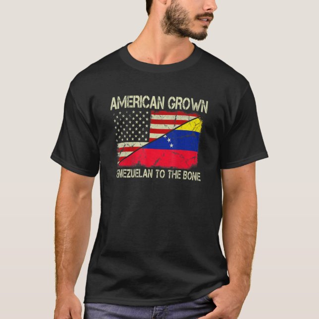 Amerikansk venezuelan vid benet i Venezuela T Shirt (Framsida)