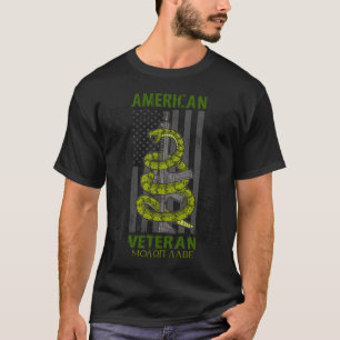 Amerikansk Veteran Molon Labe USA Flagga AR15 T Shirt