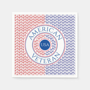 AMERIKANSK VETERAN Standard Cocktail Pappersservet Pappersservett