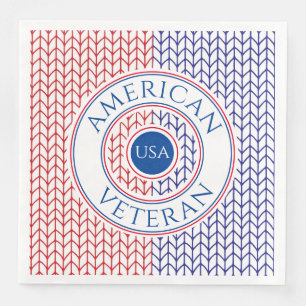 AMERIKANSK VETERAN Standard Servietter av papper Pappersservett