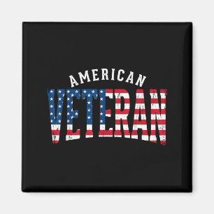 Amerikansk Veteran Usa Flagga Magnet